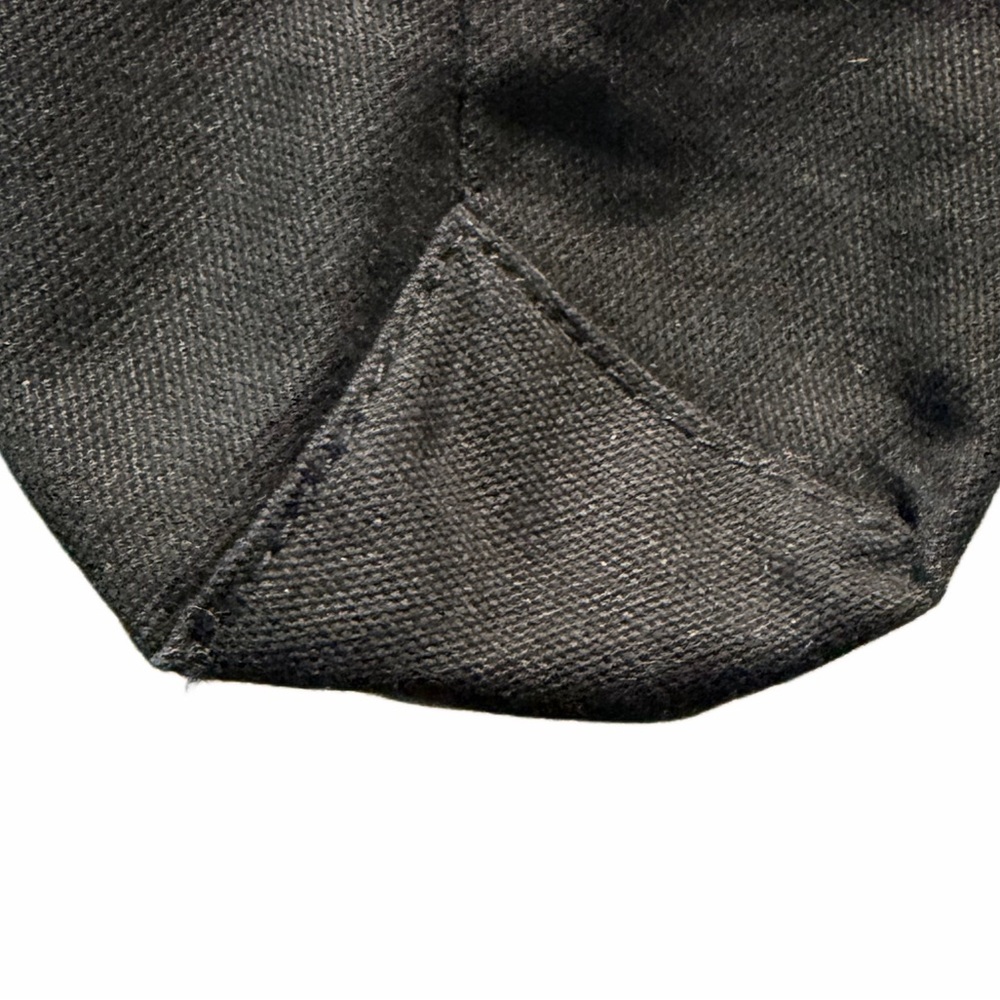 Roots Organic Cotton Black Canvas Tote View 4